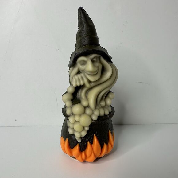Vintage Halloween Wizard Decorative Wax Air Freshener Witch On Cauldron 80s - Picture 12 of 12